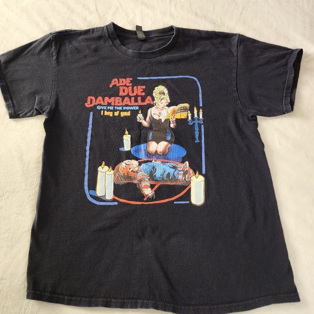 Gildan Ade Due Damballa Bride Of Chucky Black Graphic Tshirt Large